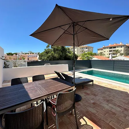 빌라 Casa Buganvilia Com Piscina Privativa Em Vilamoura 쿼테이라